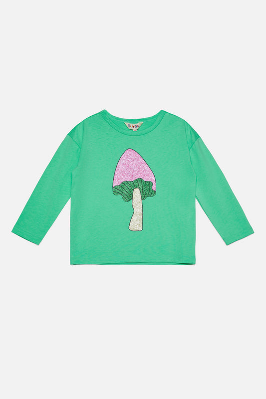 Dangerkids - Super Fun-Guy Kids Long Sleeve Tee - green