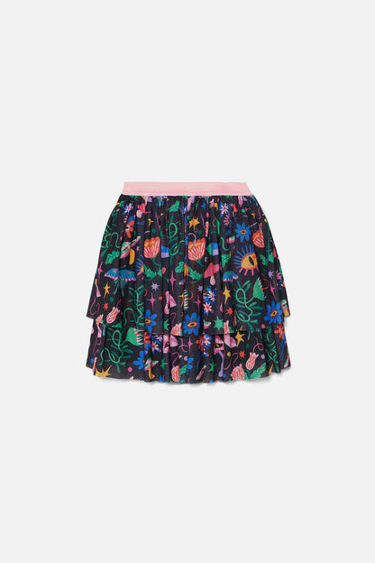 Dangerkids - Night Garden Kids Skirt - black