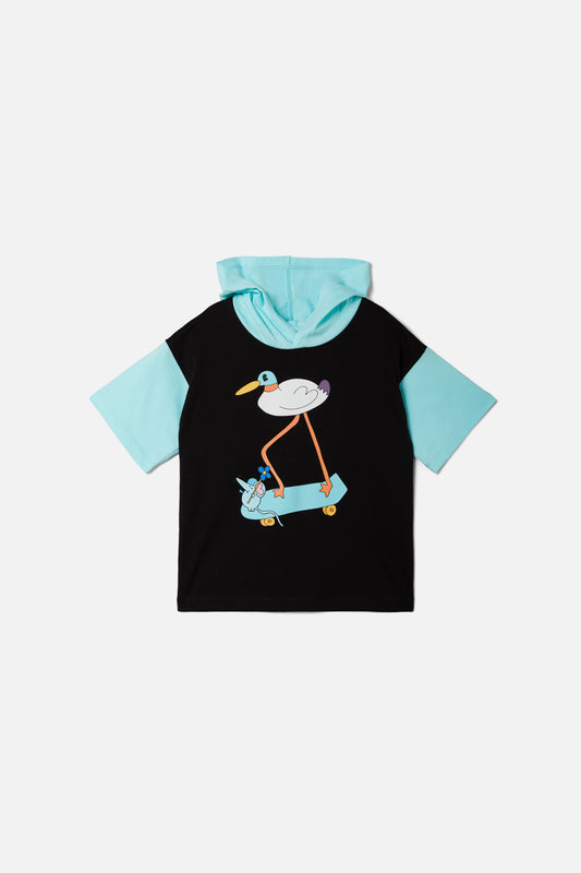 Dangerkids - Skaty Stork Kids Tee - black