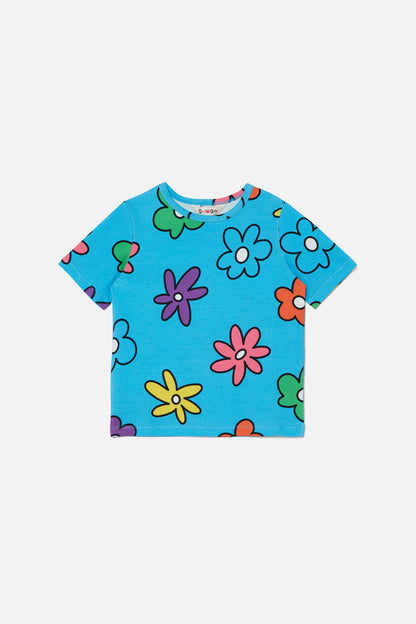 Dangerkids - Daisy Do Kids Short Sleeve Tee - blue