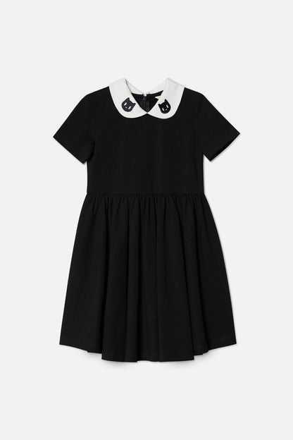 Dangerkids - Night Sky Kids Collar Dress - black