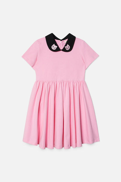 Dangerkids - Night Sky Kids Collar Dress - pink