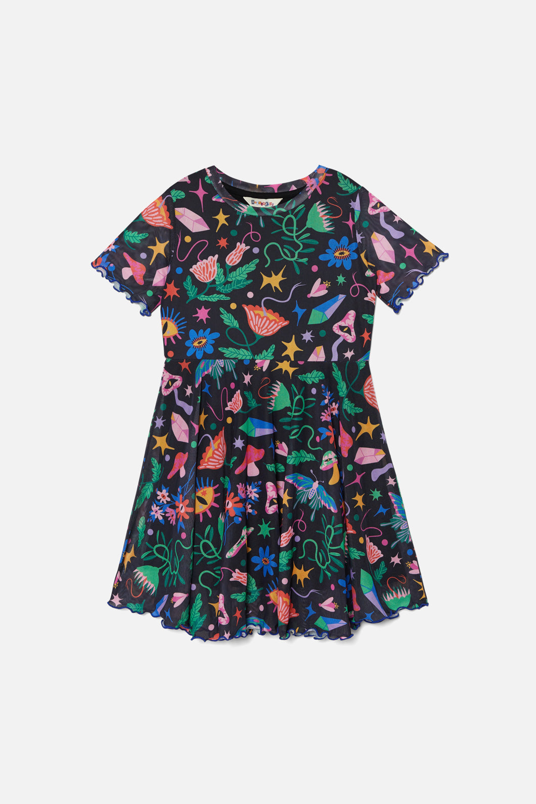 Dangerkids - Night Garden Kids Dress - black