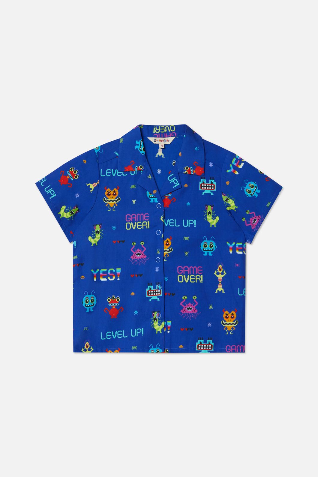 Dangerkids - Pixels Kids Shirt - navy