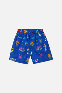 Dangerkids - Pixels Kids Shorts - navy