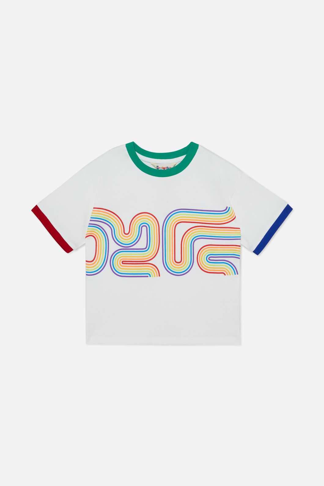 Dangerkids - Rainbow Geo Kids Tee - white