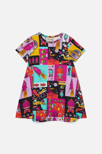 Dangerkids - Spaced Out Kids Dress - multi