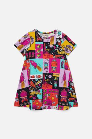 Dangerkids - Spaced Out Kids Dress - multi