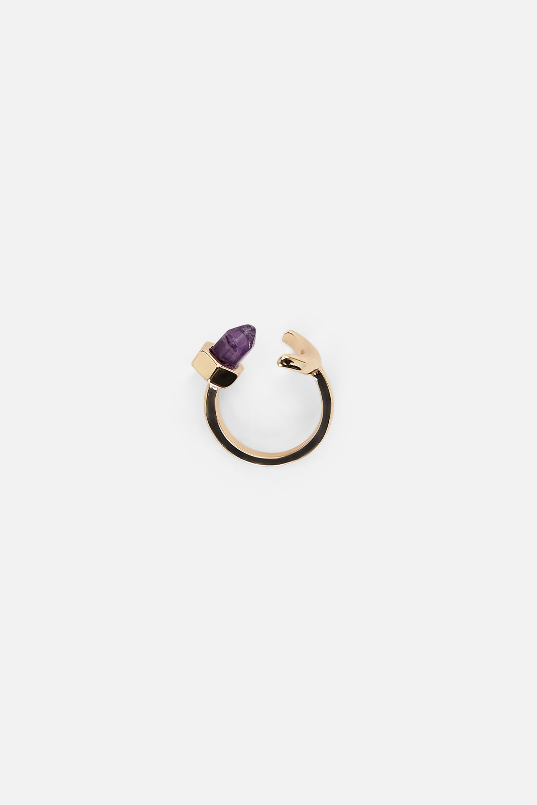 Dangerfield - Crystal Moon Ring - gold