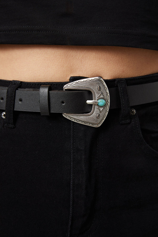 Dangerfield - Fancy Buckle Belt - black