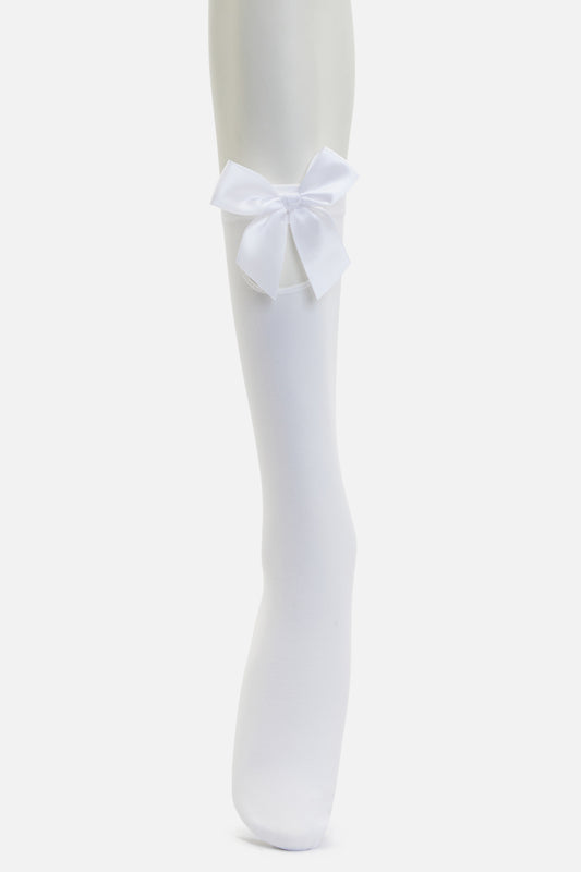 Dangerfield - Bow Long Socks - white