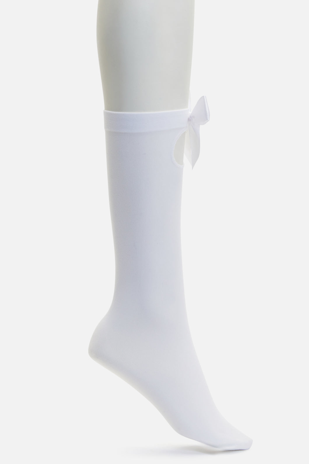 Dangerfield - Bow Long Socks - white