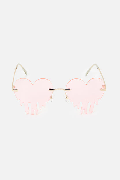 Dangerfield - Dripping Heart Glasses - pink