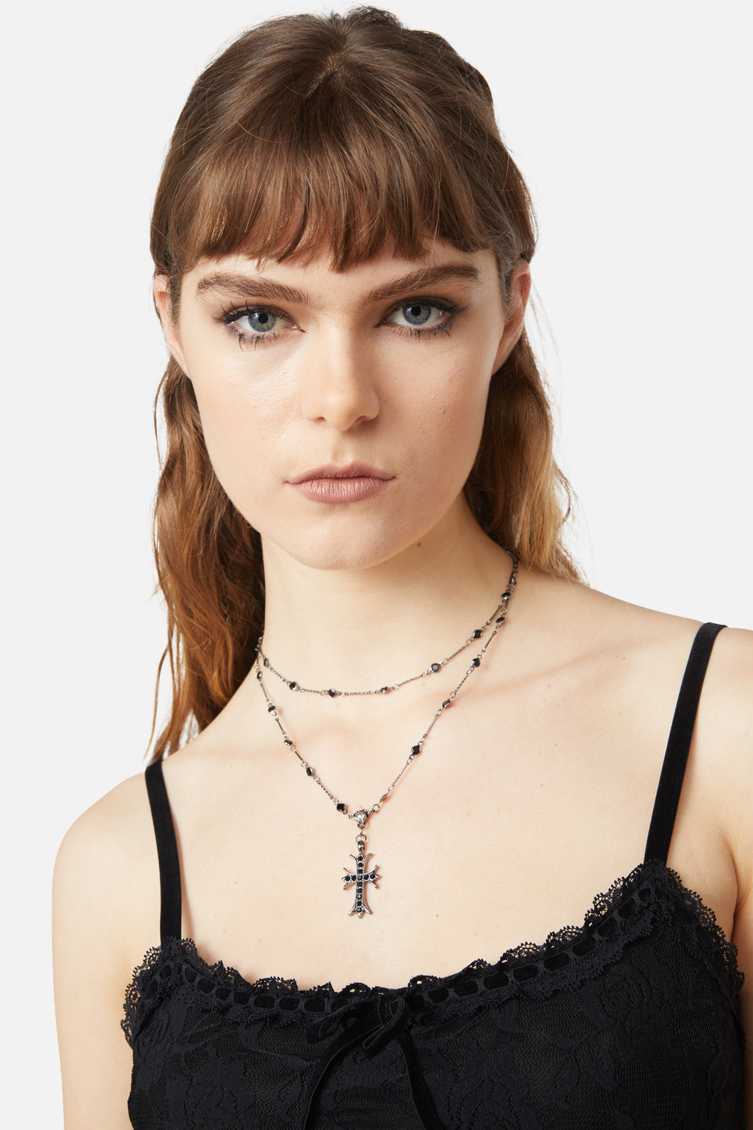 Crucifix choker sale