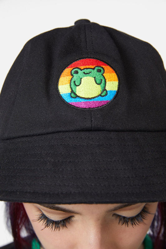 Dangerfield - Rainbow Frog Hat - black