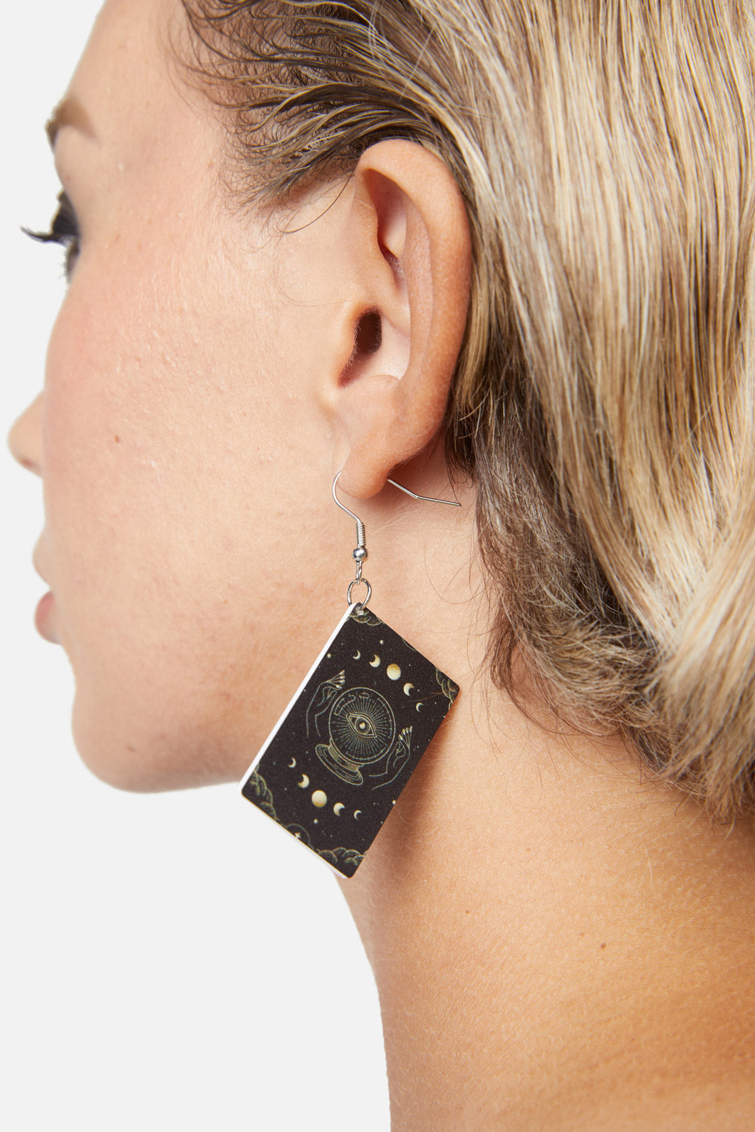 Tarot Magic Pierced Earrings Swarovski Tarot Earrings