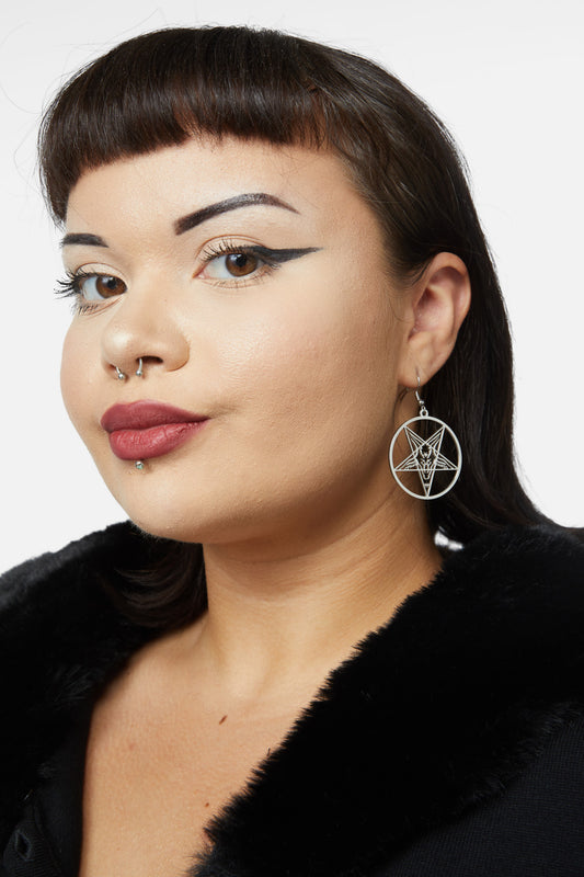 Dangerfield - Pentagram Earrings - silver