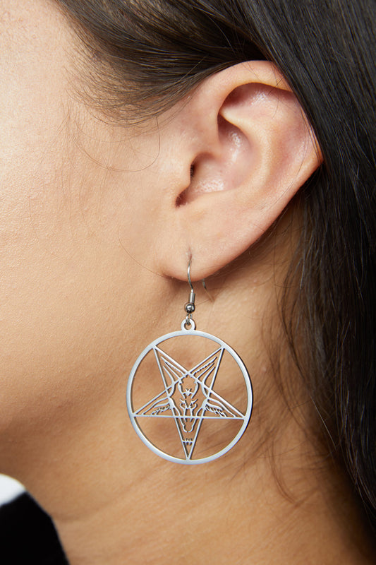 Dangerfield - Pentagram Earrings - silver