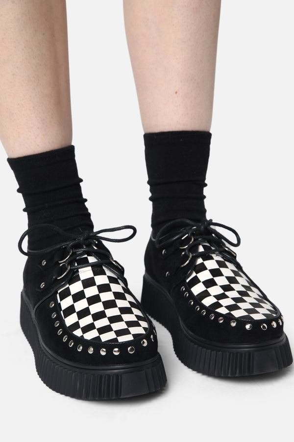 Dangerfield - Check Creepers - black