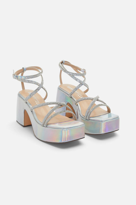 Dangerfield - Holo Sparkle Heel - silver