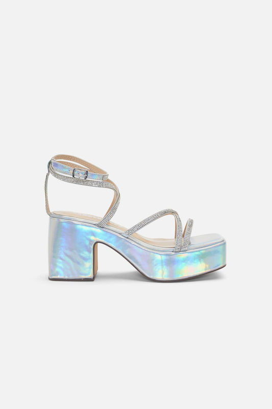 Dangerfield - Holo Sparkle Heel - silver