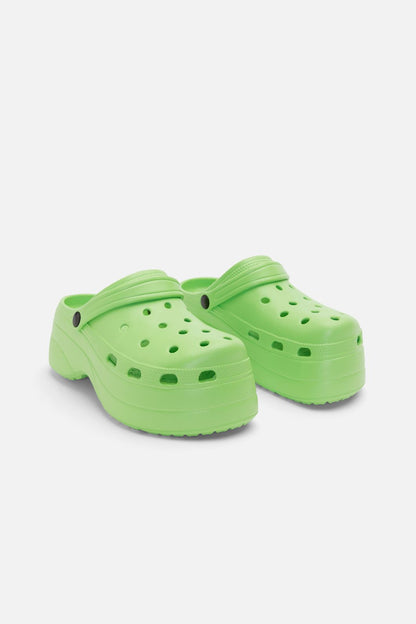 Dangerfield - Platform Slip On - green