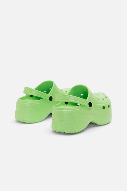 Dangerfield - Platform Slip On - green