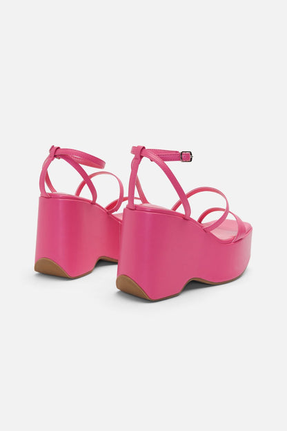 Dangerfield - Platform Strappy Heel - hot-pink