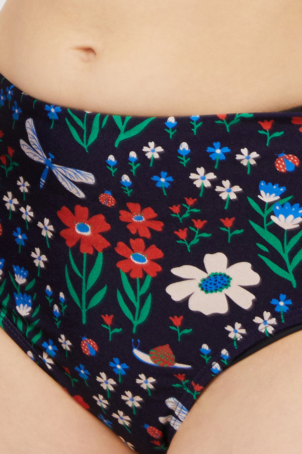 Princess Highway - Garden Creatures Bikini Bottom - navy