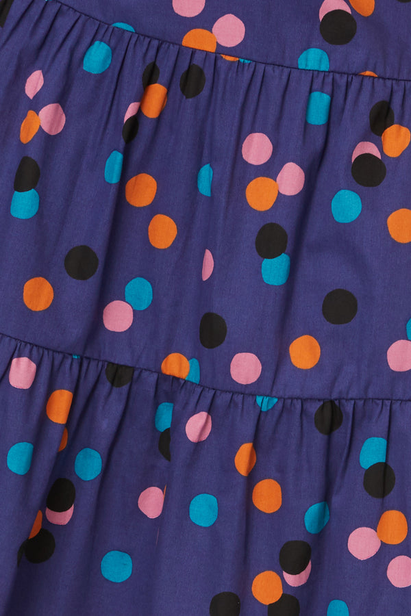Princess Highway - Nancy Spot Skirt - navy-multi