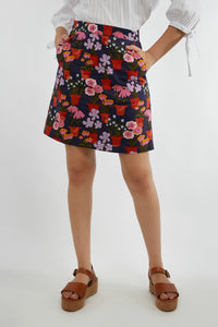 Princess Highway - Flower Pots Skirt - blue