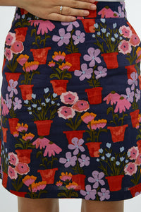 Princess Highway - Flower Pots Skirt - blue