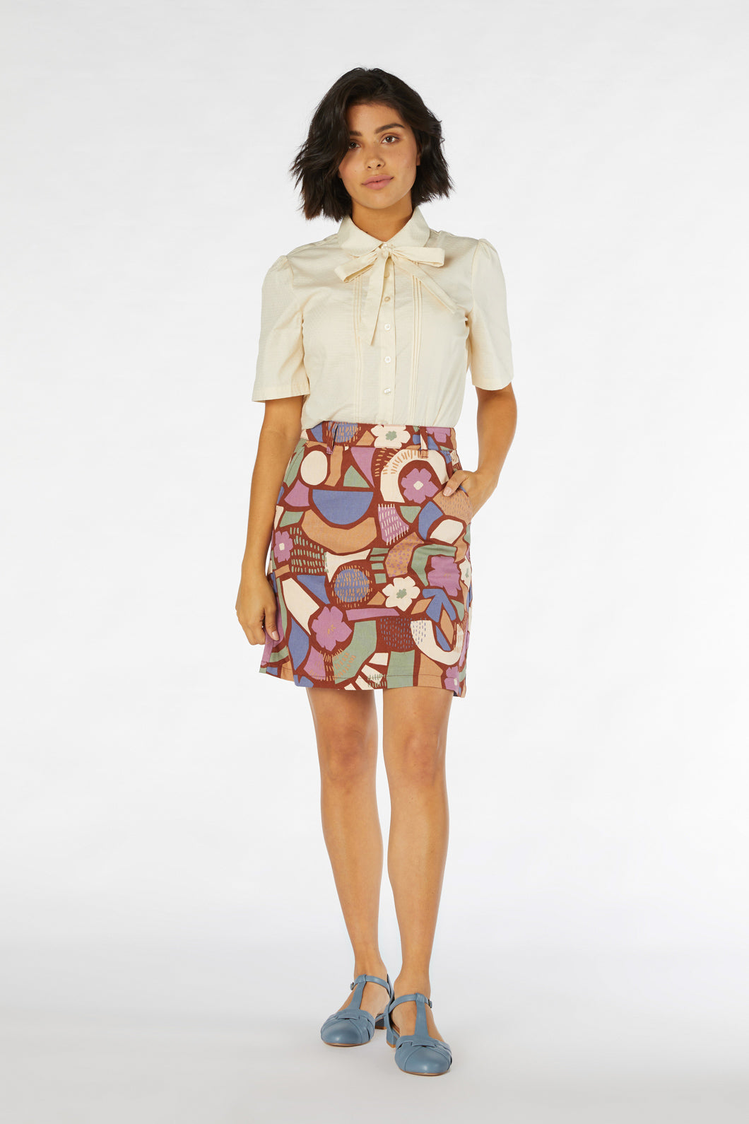 Princess Highway - Sweet Geo Skirt - nutmeg