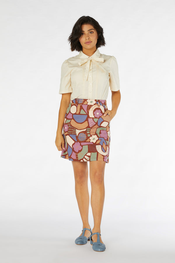 Princess Highway - Sweet Geo Skirt - nutmeg