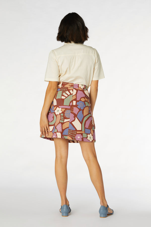 Princess Highway - Sweet Geo Skirt - nutmeg