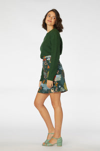Princess Highway - Woodland Bear Skirt - green