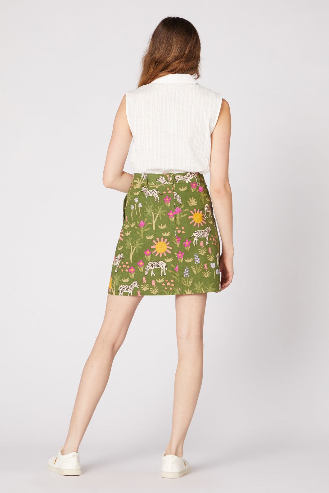 Princess Highway - Sunshine Zebra Skirt - green