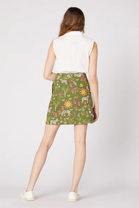 Princess Highway - Sunshine Zebra Skirt - green
