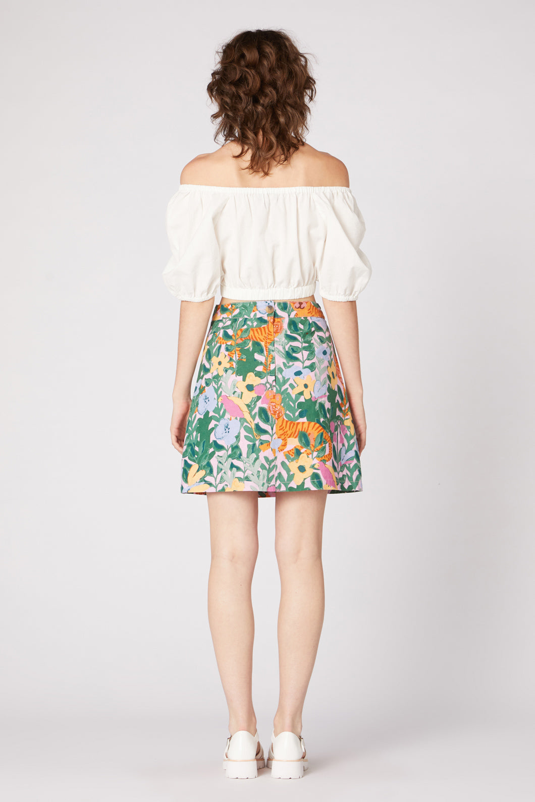 Princess Highway - Tiger In The Jungle Skirt - pink