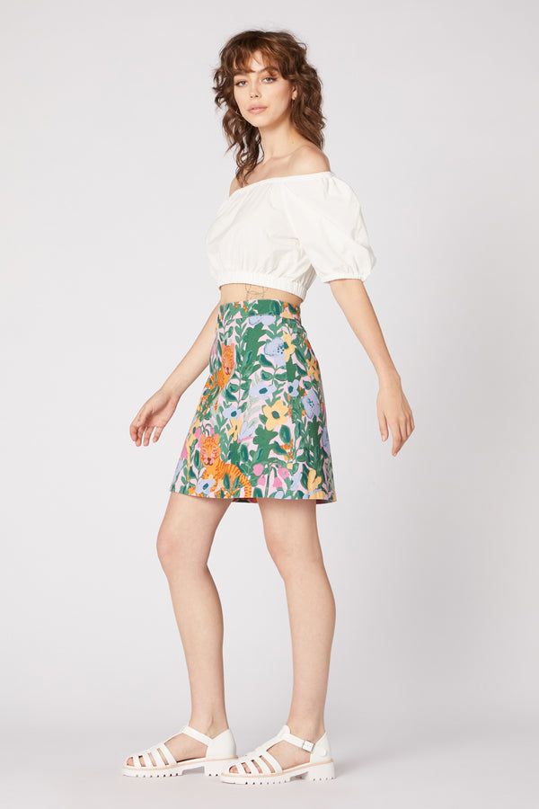 Princess Highway - Tiger In The Jungle Skirt - pink