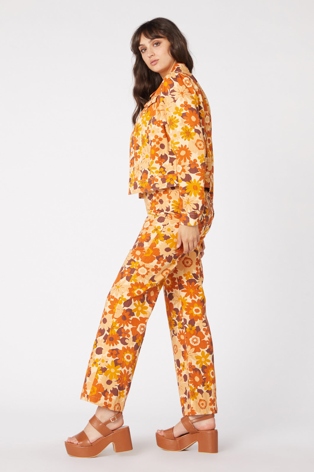 Princess Highway - Twiggy Floral Jacket - gold