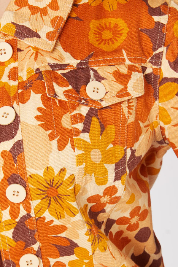 Princess Highway - Twiggy Floral Jacket - gold