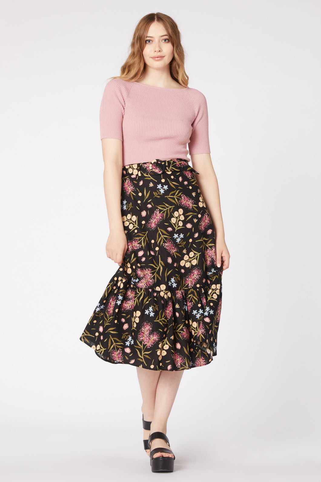 Princess Highway - Bottle Brush Skirt - black