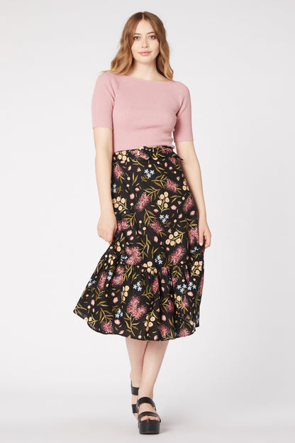 Princess Highway - Bottle Brush Skirt - black