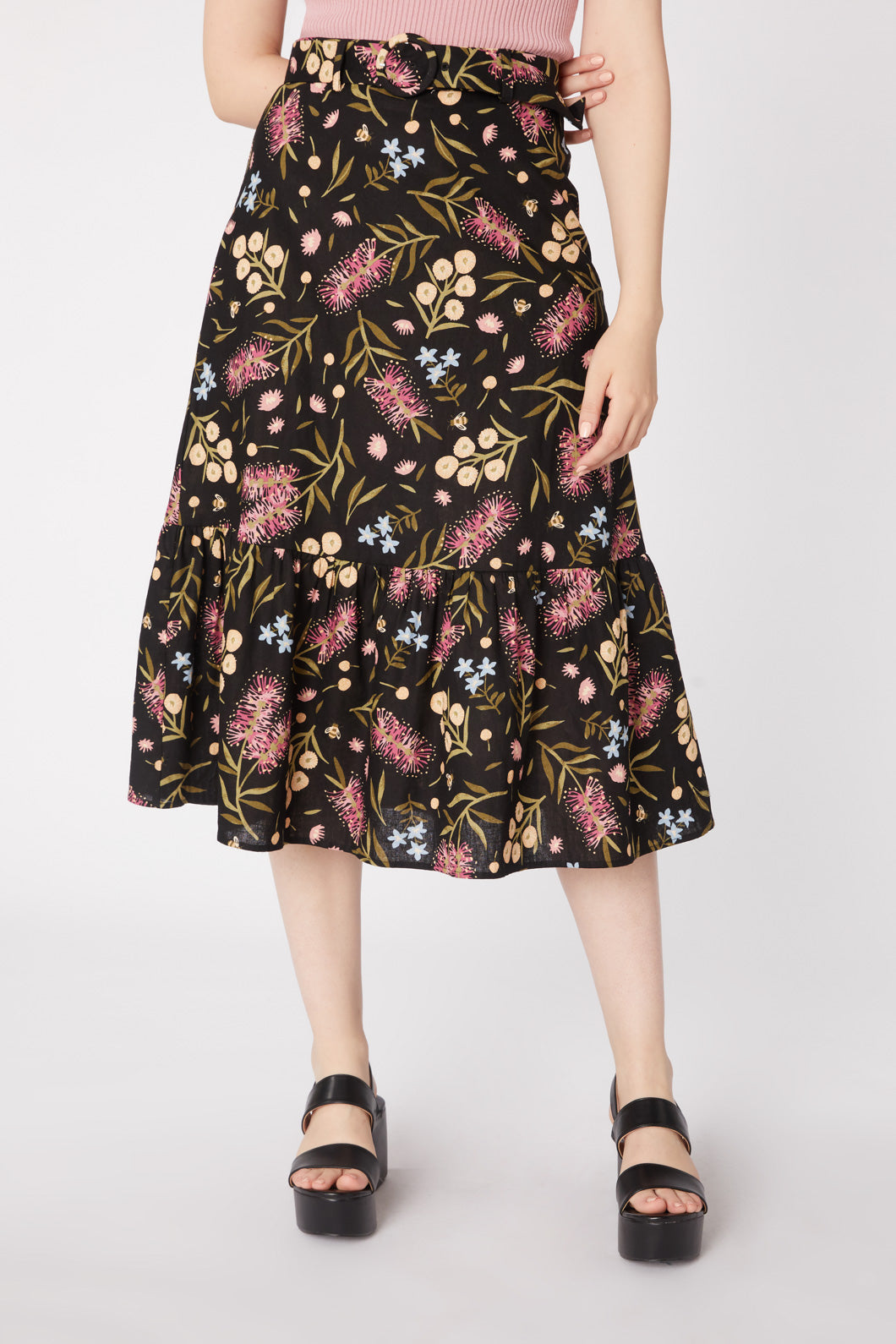 Princess Highway - Bottle Brush Skirt - black