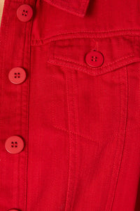 Princess Highway - Holly Drill Jacket - red