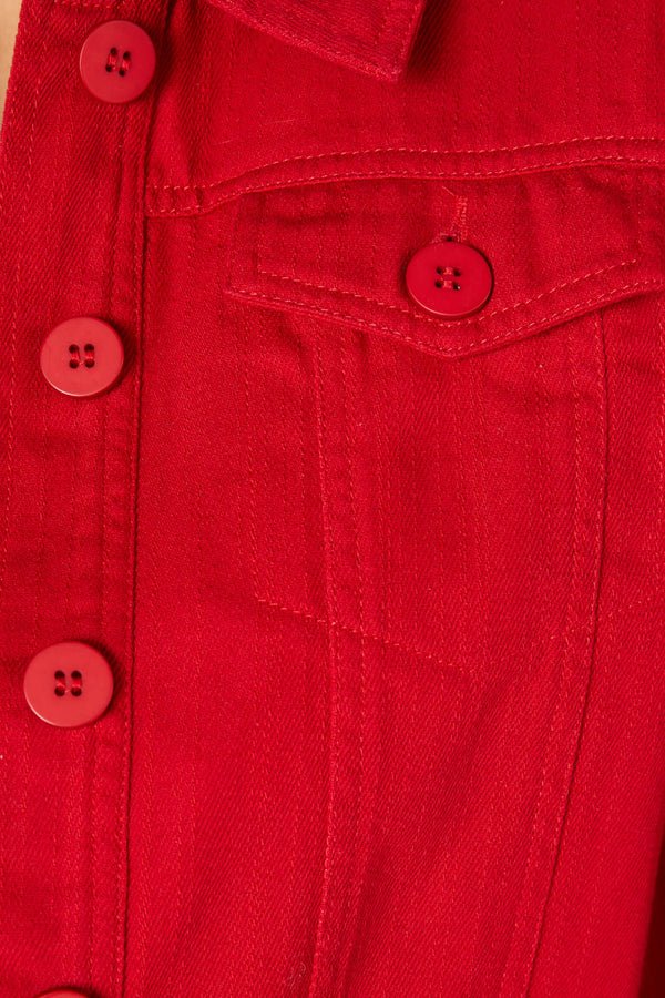 Princess Highway - Holly Drill Jacket - red
