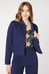 Princess Highway - Holly Drill Jacket - navy