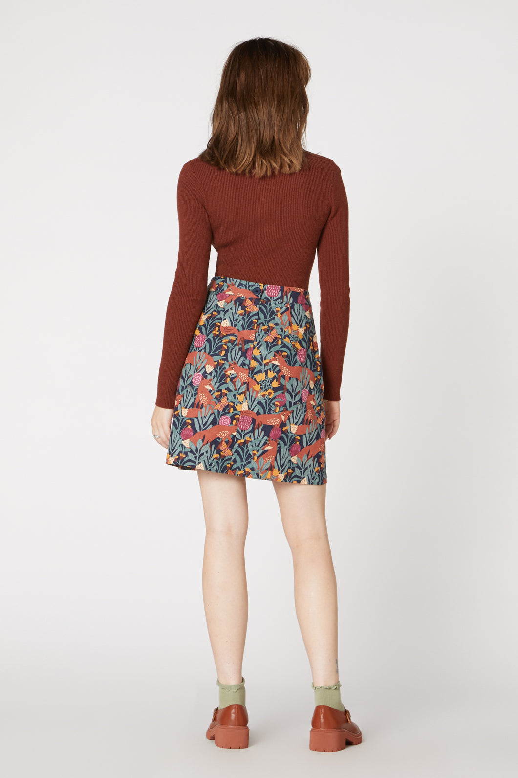 Princess Highway - Foxy Garden Skirt - navy