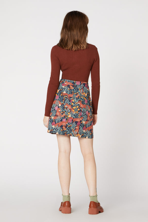 Princess Highway - Foxy Garden Skirt - navy